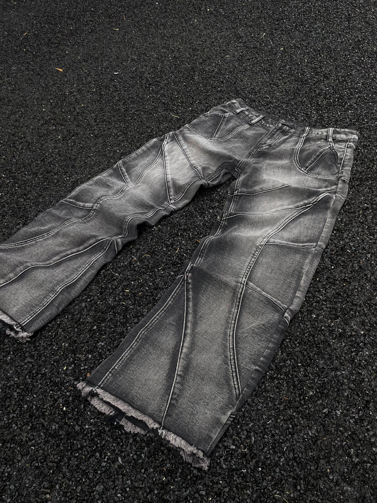Shadow panel denim