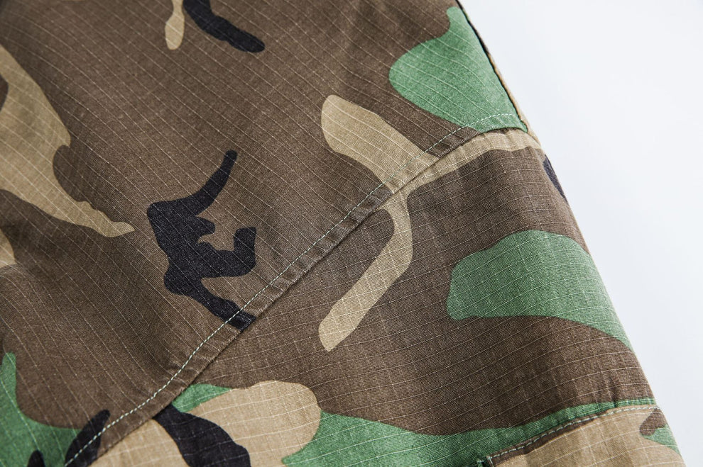 Camo fur bomber