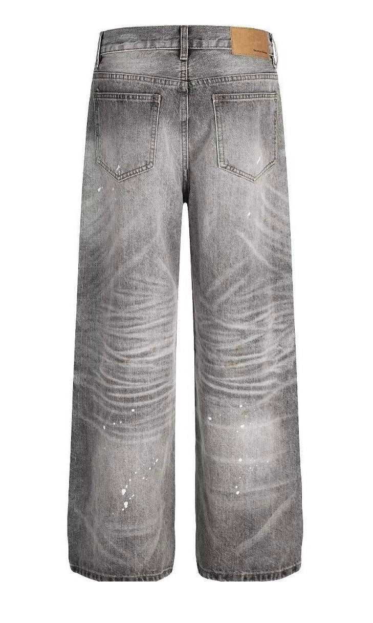 Paint wide denim