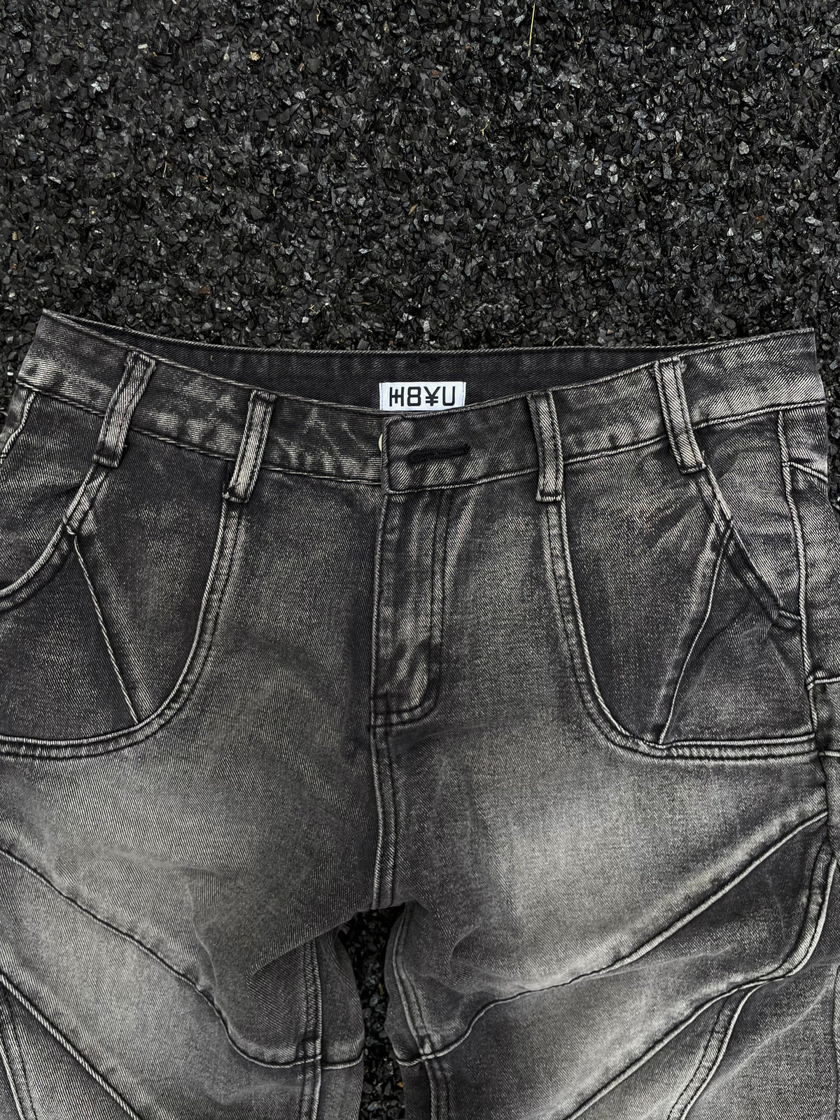 Shadow panel denim