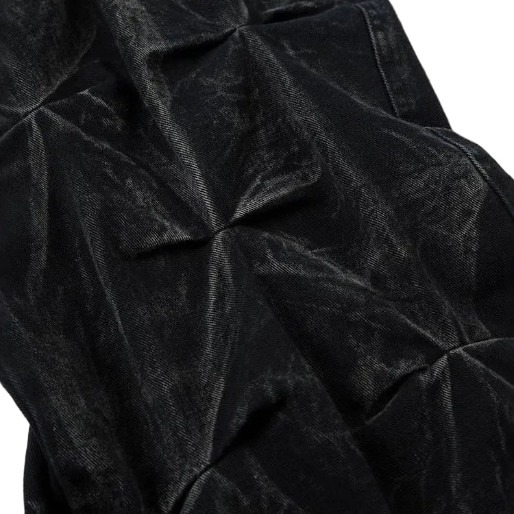 Crinkle denim