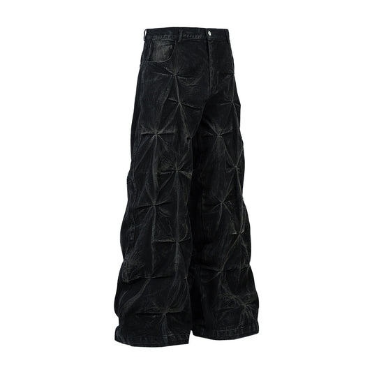 Crinkle denim